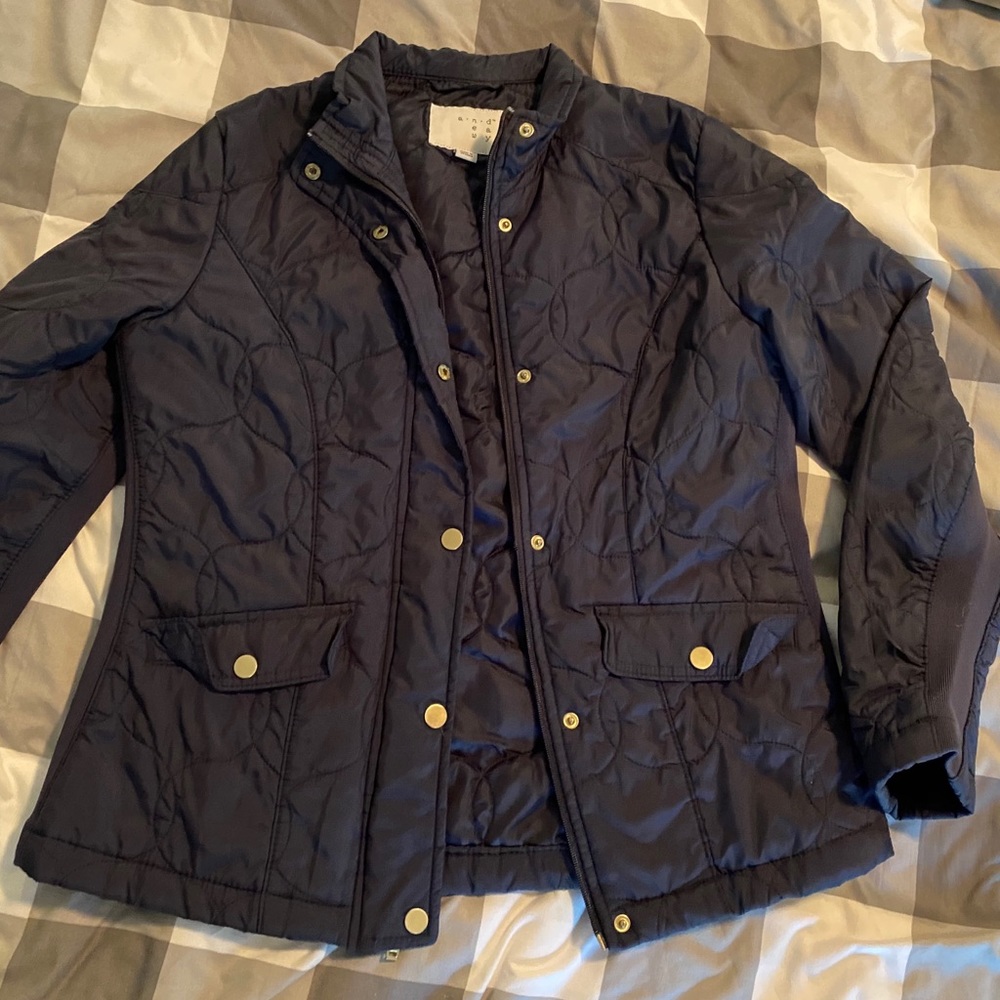 A New Day Dark Navy Blue Quilted Puffer Jacket